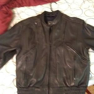 Leather jacket raider